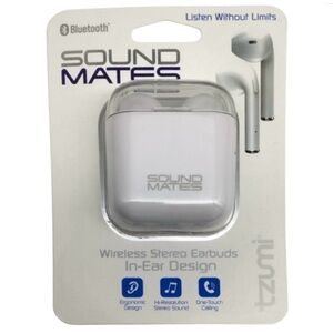 Tzumi Sound Mates Wireless Stereo Ear Buds with Charging Case  (NWT)